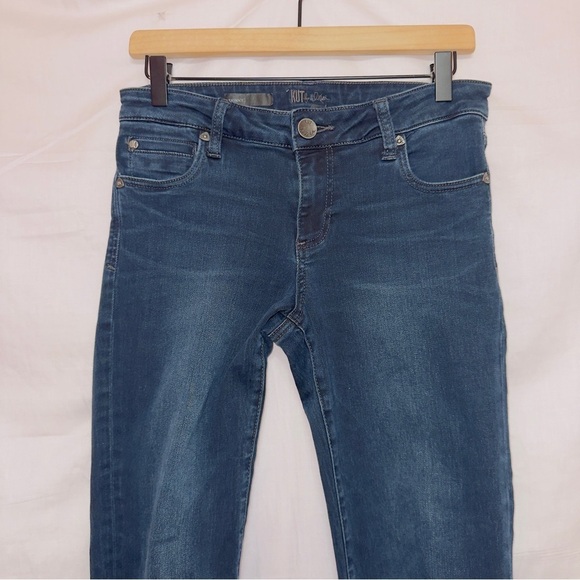 Kut From The Kloth Dark Wash Denim Mid Rise Skinny Jeans size 4 - Picture 2 of 6